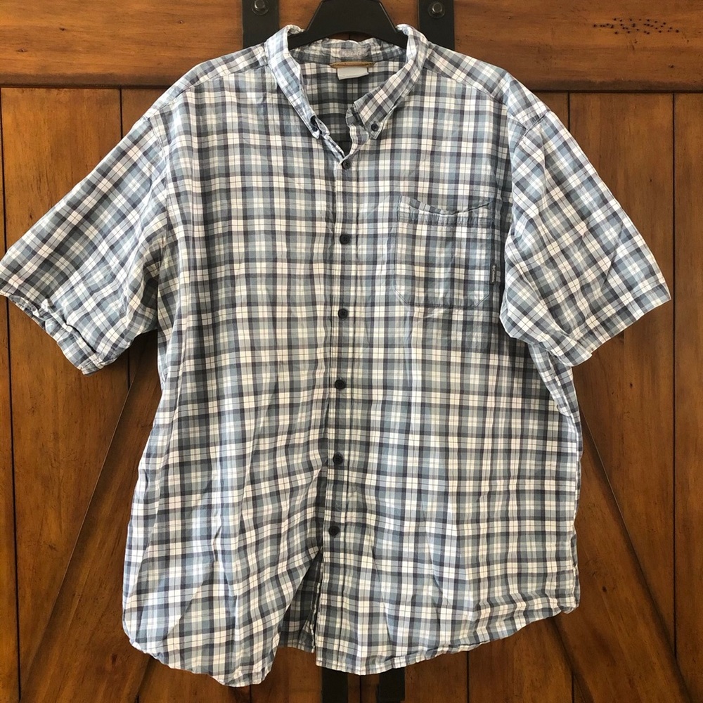 Men’s button up shirt.
